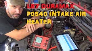 Chevy Duramax - P0540 Intake Air Heater Incorrect Voltage