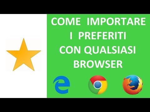 Video: Come Trasferire I Segnalibri Da Browser A Browser