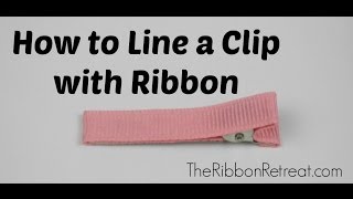 How to Line a Clip with Ribbon - TheRibbonRetreat.com
This is a great, very detailed, video of how to line different hair clips with ribbon, including a double prong clip, alligator clip, and french barrette clip. Have fun!
Get your high quality steel clips here: https://www.hairbowcenter.com/hair-hardware.html How to Line a Clip with Ribbon - TheRibbonRetreat.com