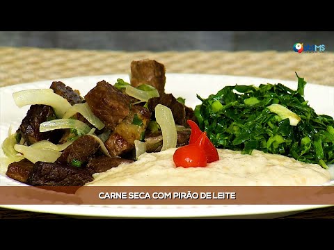Carne Seca Com Pirao De Leite