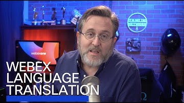 Real-time Translation from Webex