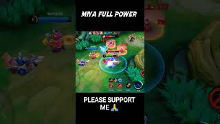 Miya full power 💪  ❌️ who will win ✅️  moba game #moba5v5 #mobilelegends #mobalegends5v5 #mobail
