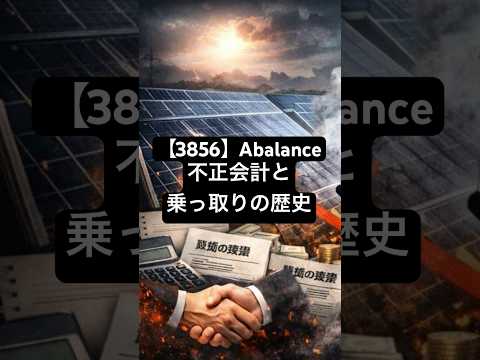 【3856】Abalance不正会計と乗っ取りの歴史 #お金 #投資  #株