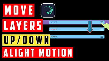 How to move/drag layers up or down in Alight Motion |Alight motion tutorial 2022