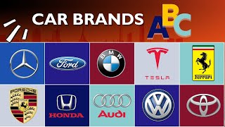 ABC Car Brands 🚗💨 - Learn the Alphabet with all famous car brands in the world
