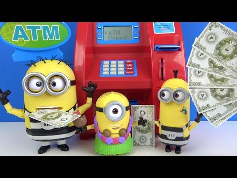 Çılgın Hırsız 3 Minyonlar oyuncak ATM’den para kapıyor Niloya Polis Caillouyu arıyor ucuza oyuncak