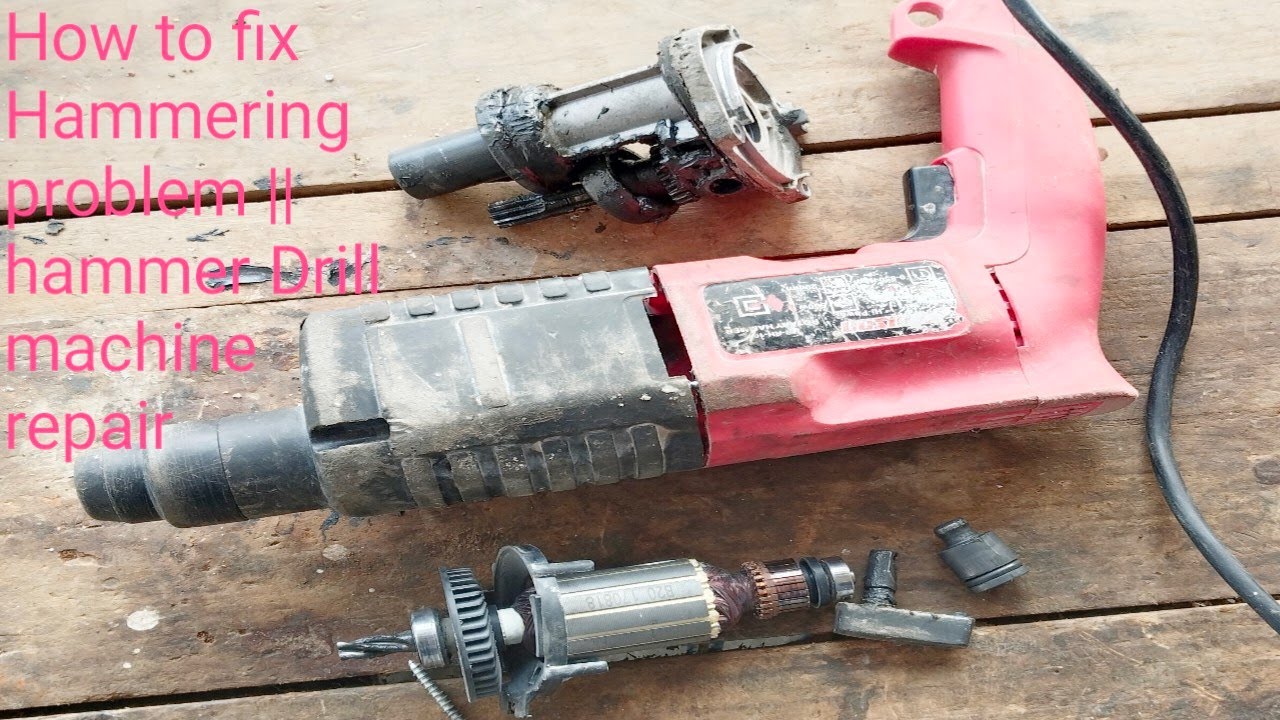 How to fix Hammering problem hammer Drill machine repair YouTube