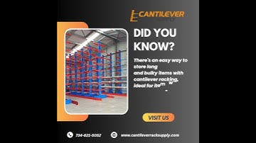 Optimize Your Space with Cantilever Racks for Bulky Items #StorageSolutions #CantileverRacks