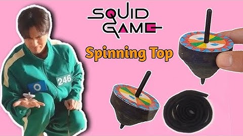 How to make squid game spinner Top , how to make spinning toy , squidgame toy making