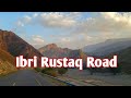 Beautiful journey from ibri to alrustaq omantraveling on a hilly road high mountain