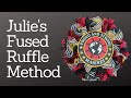 Julie' Fused Ruffle Wreath Method | Military Wreath | Dollar Tree Wreath Frame Wreath | Crafting DIY