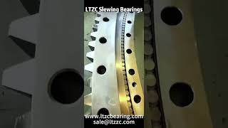 Slewing ring bearing with external gear #slewingbearing