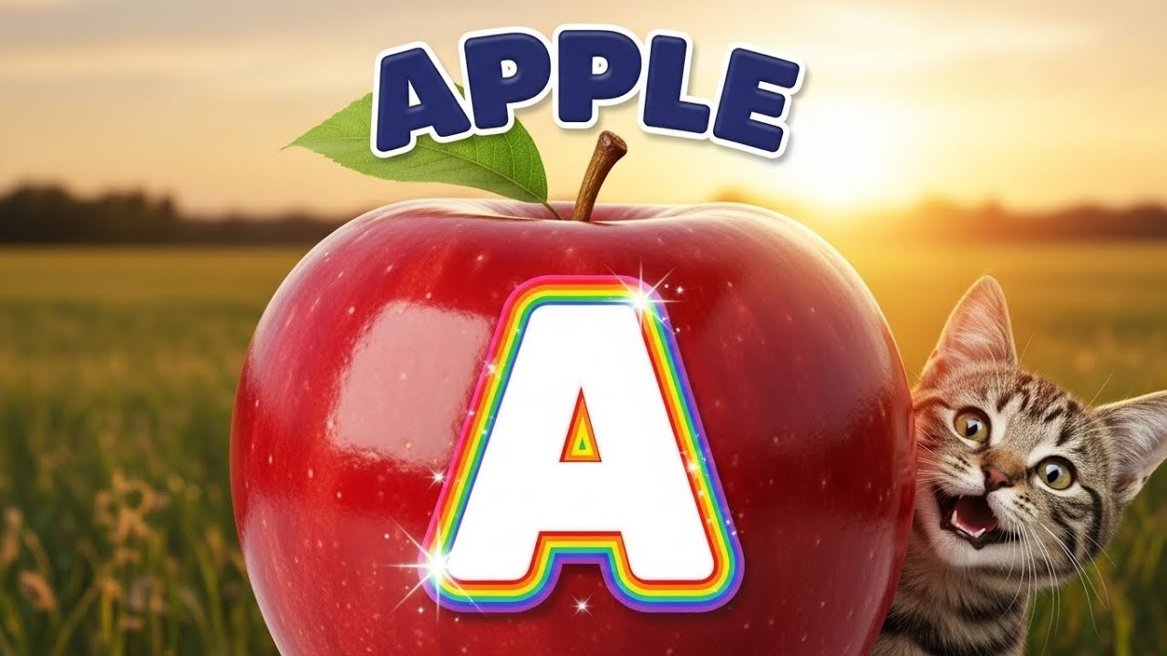 A is for Apple 🍎 | ABC Learning Song A–Z for Kids | Simple Alphabet Rhyme 🎵