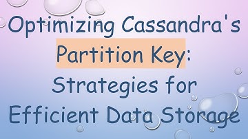 Optimizing Cassandra