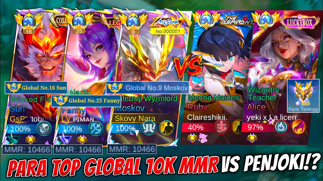 Match Hidup & Mati!☠️ Pertarungan Para Top Global 10K MMR Paling Mengerikan! Jago Parah Skillnya!!