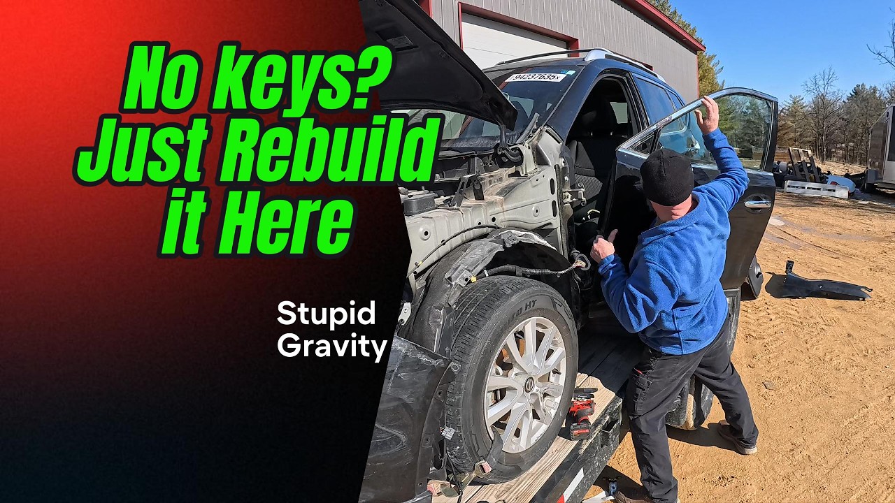 Bought a Copart Car With No Keys – Full Rebuild on a Car Trailer