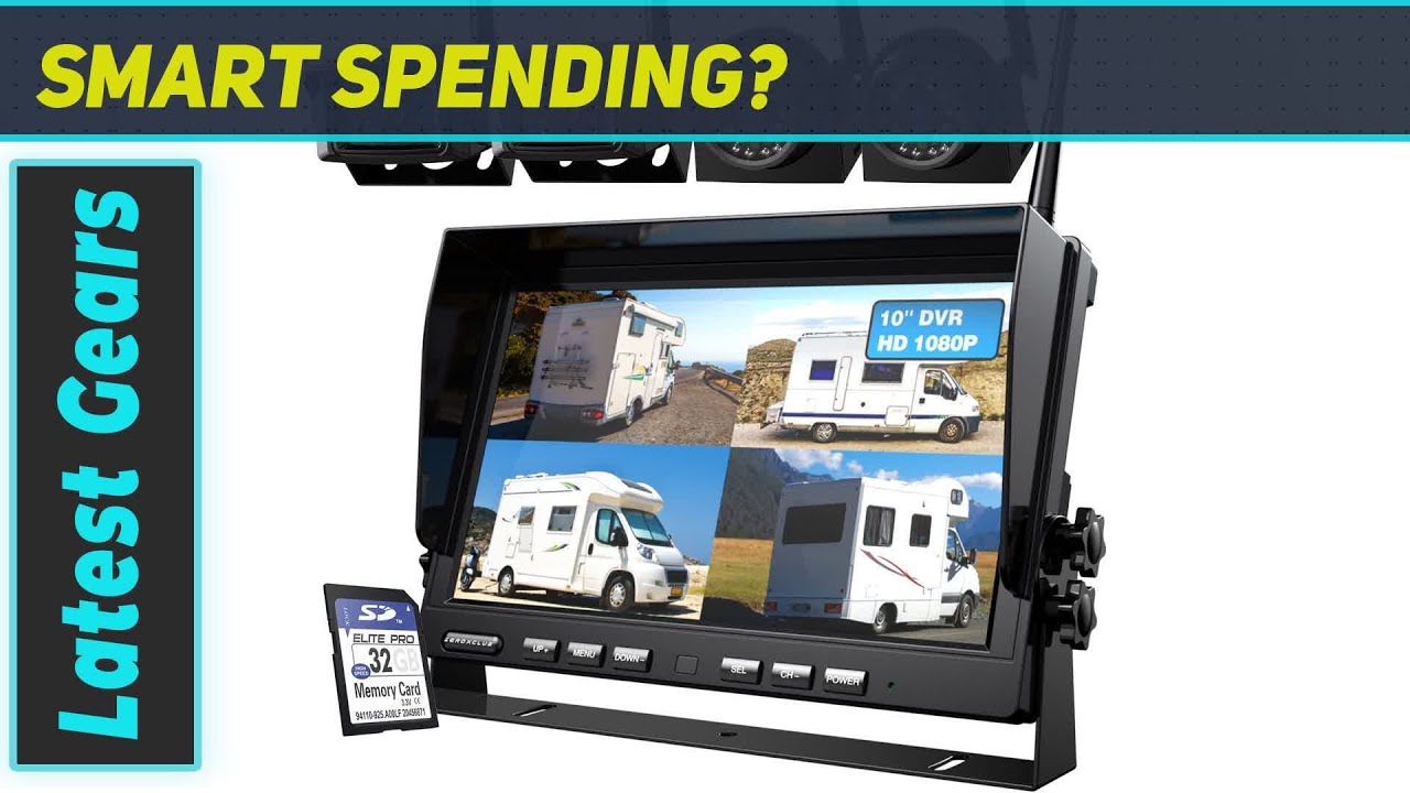 ZEROXCLUB 10'' Wireless Backup Camera System: The Ultimate Safety Upgrade for Your Vehicle!