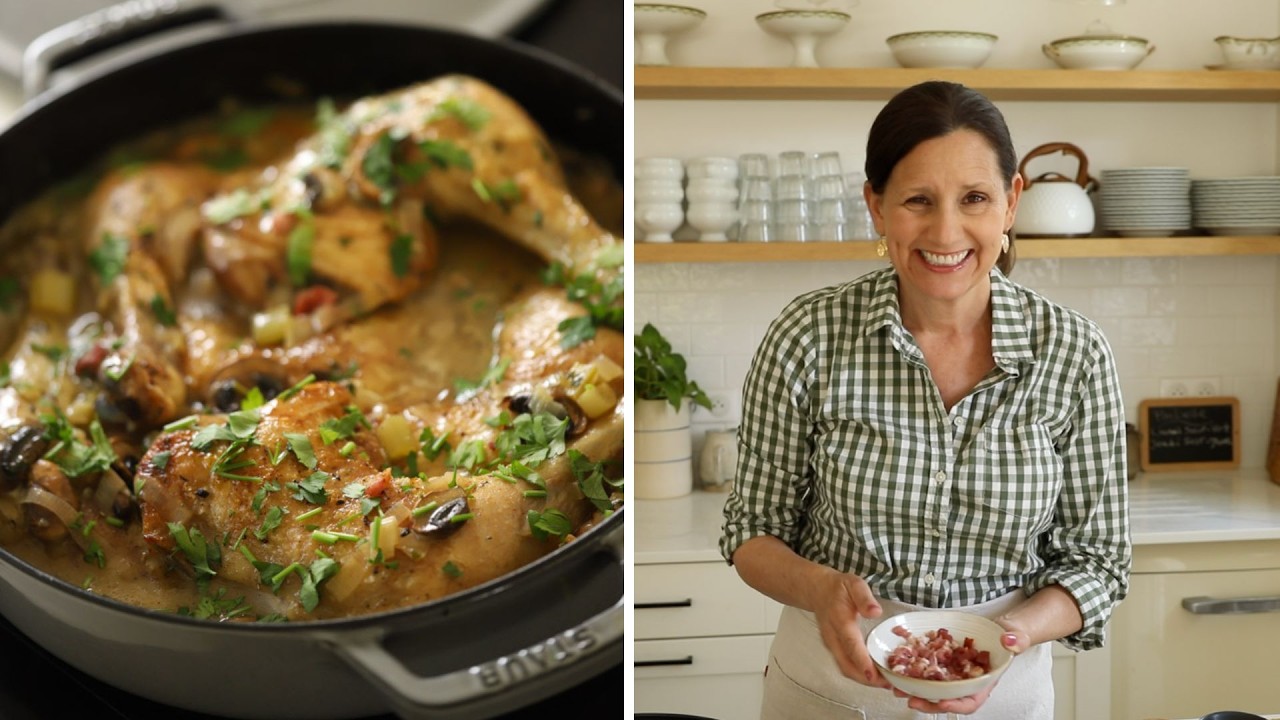 How to Make Coq au Vin Blanc | French Chicken Stew with White Wine