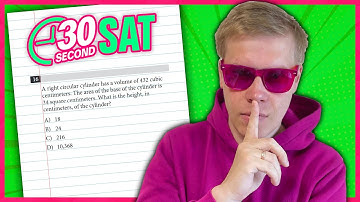 SAT | Test 6 Digital | Module 2 | Problem 16 - IN 30 SECONDS OR LESS