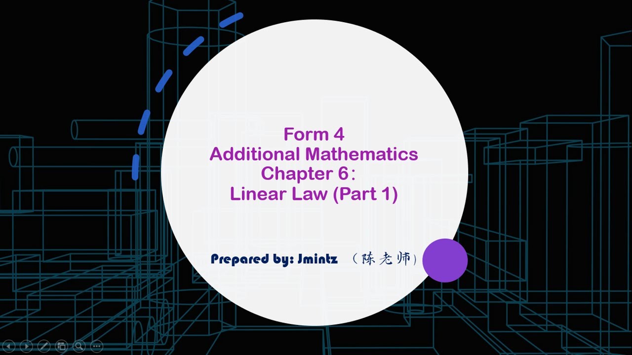 KSSM Form 4 Additional Mathematics Chapter 6 (Part 1) - YouTube