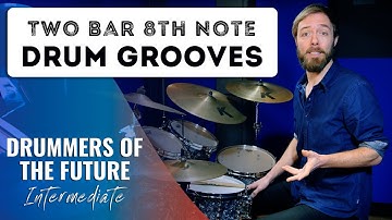 How To Play Two-Bar 8th Note Drum Grooves (beginner) // Drum Lesson w/ DrummerMartijn