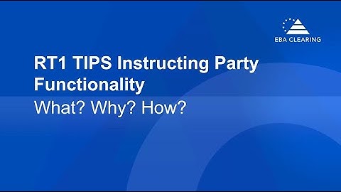 RT1 Instructing Party Functionality