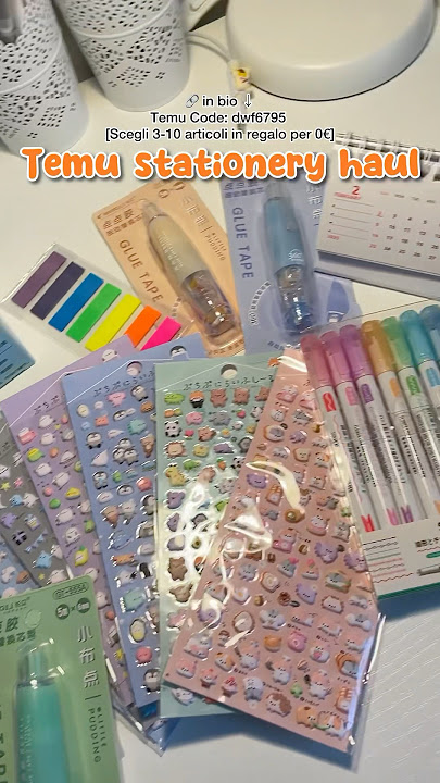 Temu stationery haul ✏️ #temu #temufinds #temuhaul #temucode #temureview #adv