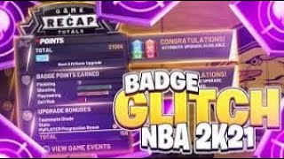 HOW TO DO THE BADGE GLITCH ON NBA 2K21! ALL BADGES UNLOCKED IN 4-8 GAMES!