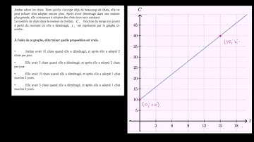 Interpréter la représentation graphique d