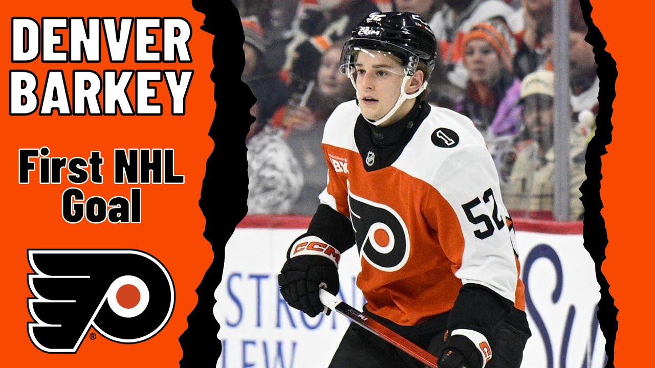 Denver Barkey #52 (Philadelphia Flyers) first NHL goal Jan 3, 2026