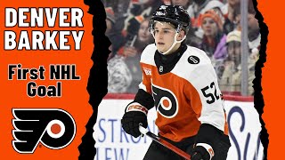 Denver Barkey #52 (Philadelphia Flyers) first NHL goal Jan 3, 2026
