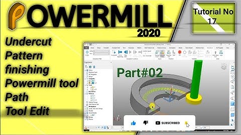 Undercut Pattern finishing toolPath. Powermill Urdu/Hindi  Part02