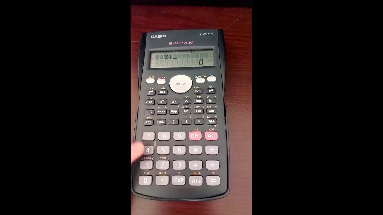 FRAÇÃO - Como calcular fração na calculadora científica - YouTube