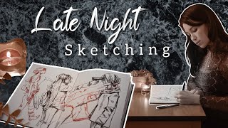 My Sketching Techniques 🌙 Late Night Sketching Session