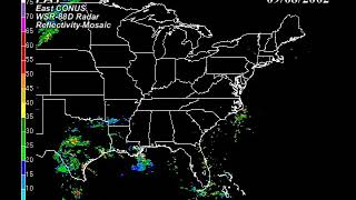 2002 Fay - East CONUS WSR-88D Radar Mosaic Animation
