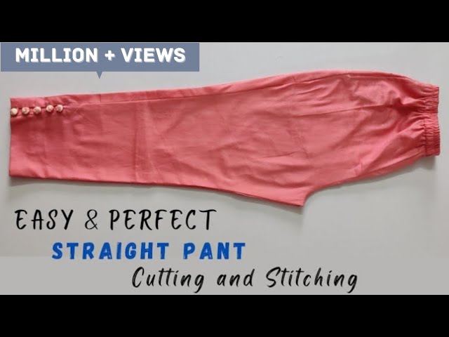 Very Easy Pant Trouser Cutting and Stitching/Palazzo Pant Cutting and  Stitching/For Beginners - YouTube