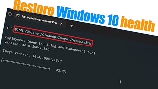 How to use DISM command tool to repair Windows 10 image | Without Reinstalling Windows 10\/11