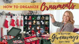 How to Organizing Your Christmas Decorations \& Day TWO of 12 Days of Giveaways!