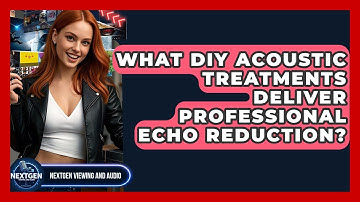 What DIY Acoustic Treatments Deliver Professional Echo Reduction? - NextGen Viewing and Audio