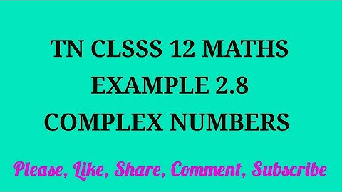 TN 12 maths chapter 2 example 2.8