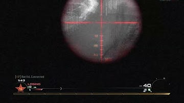 MW2 IW4X Lowered Gun Double Equipment Zoomload Trickshot on Custom Map