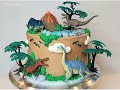 DINOSAUR CAKE! Easy Birthday Cake Decorating
