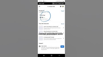 Facebook Account professional mode approved in-stream Ads