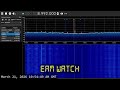 Emergency Action Message EAM Watch HFGCS 8 992 MHz USB March 20th 21st Overnight mp3