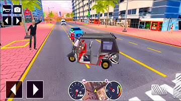 Tuk Tuk auto rickshaw driver 3D game - #136 auto rickshaw driving game - Android iOS Gameplay