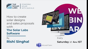 [Webinar] The Solar Labs | Powerful software for Solar Design & Sales Growth - July 2020