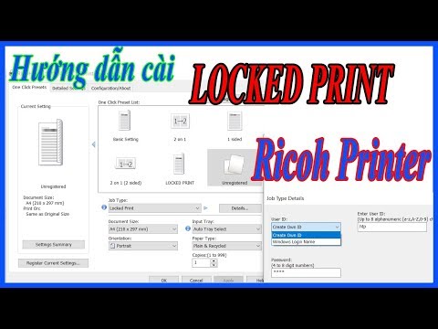 Video Hướng dẫn cài Locked Print Ricoh Printer | Print... - youtube
