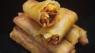 Chicken vegetable Spring roll // অল্প উপকরণে চিকেন ভেজিটেবল স্প্রিং    রোল // Mi Cocina