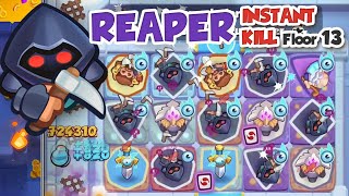 Reaper + HEX = Instant Kill MADNESS and it's INSANE! Floor 13 | COOP Rush Royale