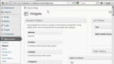 How to Insert an Aweber Form In The Sidebar